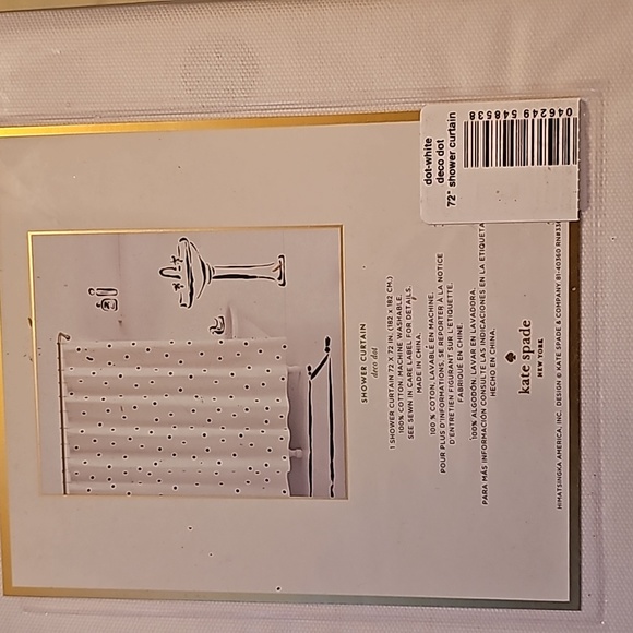 Kate Spade shower curtain - Picture 2 of 3